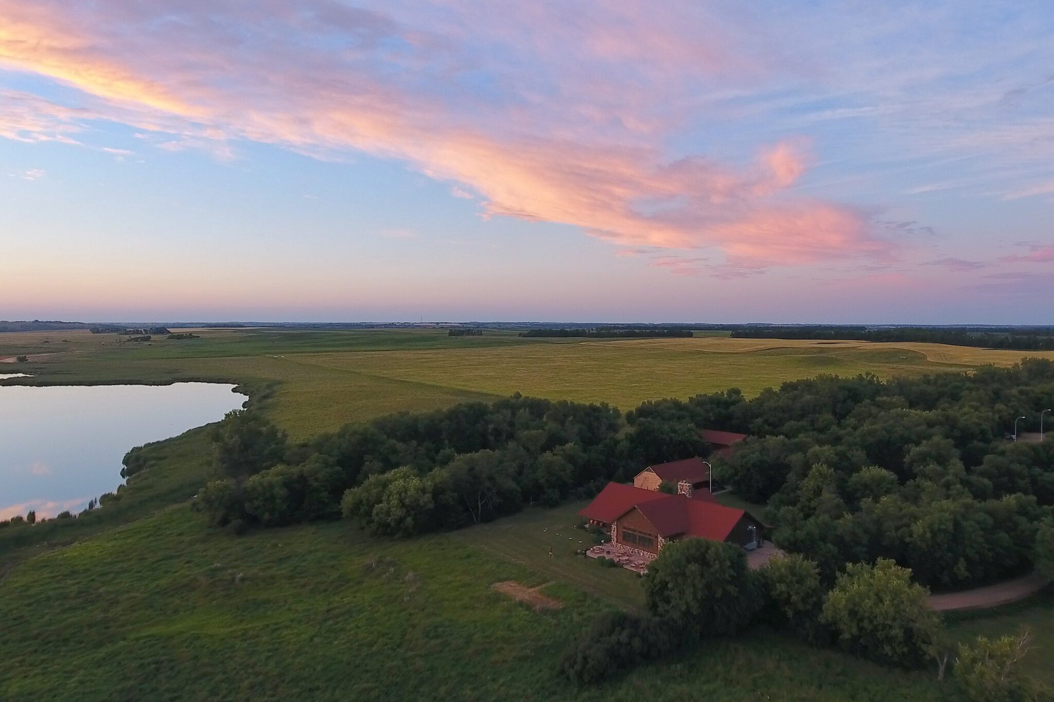Aerial View of Back of Lodge